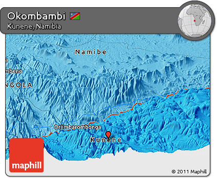 Political Panoramic Map of Okombambi