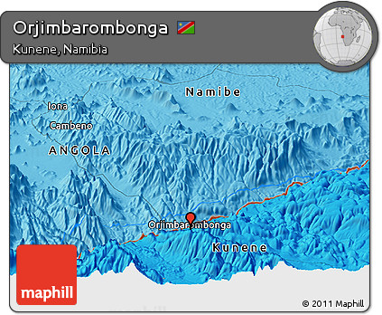 Political Panoramic Map of Orjimbarombonga