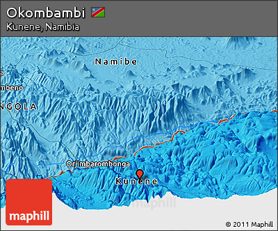 Political Panoramic Map of Okombambi
