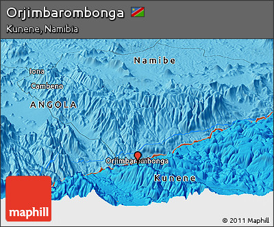 Political Panoramic Map of Orjimbarombonga