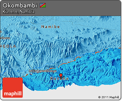 Political Panoramic Map of Okombambi