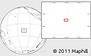 Blank Location Map of the area around 16° 59' 54" S, 134° 13' 29" W