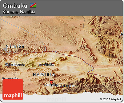 Satellite Panoramic Map of Ombuku