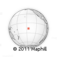 Outline Map of the Area around 16° 59' 54" S, 144° 25' 30" W, rectangular outline