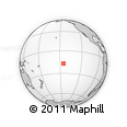 Outline Map of the Area around 16° 59' 54" S, 145° 16' 30" W, rectangular outline