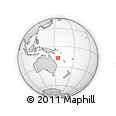Outline Map of the Area around 16° 59' 54" S, 155° 37' 30" E, rectangular outline