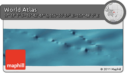Satellite Panoramic Map of the Area around 16° 59' 54" S, 157° 19' 29" E