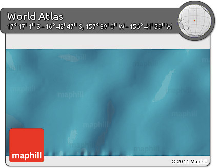 Satellite 3D Map of the Area around 16° 59' 54" S, 157° 10' 30" W