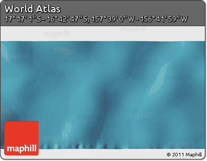 Satellite 3D Map of the Area around 16° 59' 54" S, 157° 10' 30" W