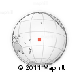 Outline Map of the Area around 16° 59' 54" S, 159° 43' 29" W, rectangular outline