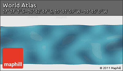Satellite Panoramic Map of the Area around 16° 59' 54" S, 15° 13' 29" W