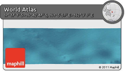 Satellite Panoramic Map of the Area around 16° 59' 54" S, 161° 34' 29" E