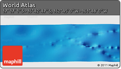 Physical Panoramic Map of the Area around 16° 59' 54" S, 162° 16' 30" W