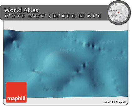 Satellite 3D Map of the Area around 16° 59' 54" S, 163° 16' 30" E