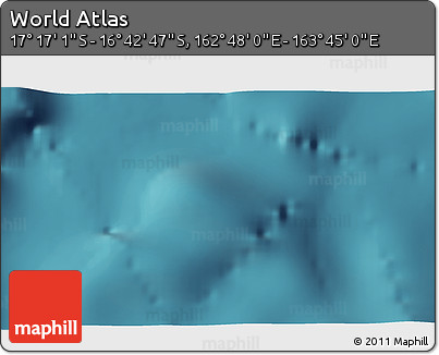 Satellite 3D Map of the Area around 16° 59' 54" S, 163° 16' 30" E