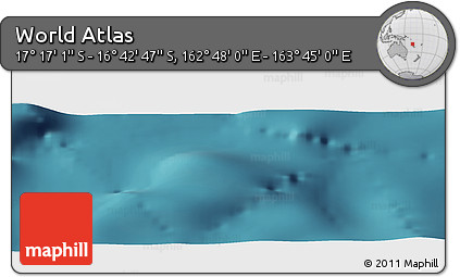 Satellite Panoramic Map of the Area around 16° 59' 54" S, 163° 16' 30" E