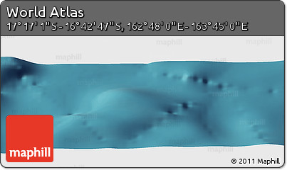 Satellite Panoramic Map of the Area around 16° 59' 54" S, 163° 16' 30" E