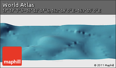 Satellite Panoramic Map of the Area around 16° 59' 54" S, 163° 16' 30" E