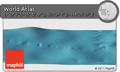 Satellite Panoramic Map of the Area around 16° 59' 54" S, 164° 7' 30" E