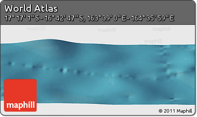 Satellite Panoramic Map of the Area around 16° 59' 54" S, 164° 7' 30" E