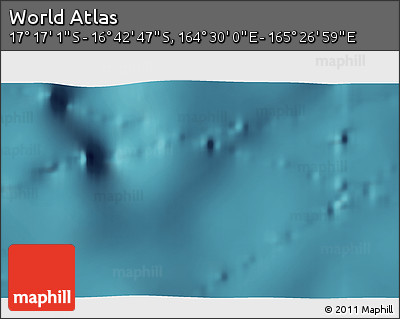 Satellite 3D Map of the Area around 16° 59' 54" S, 164° 58' 29" E