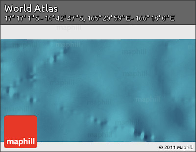 Satellite 3D Map of the Area around 16° 59' 54" S, 165° 49' 29" E