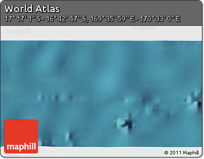 Satellite 3D Map of the Area around 16° 59' 54" S, 170° 4' 29" E