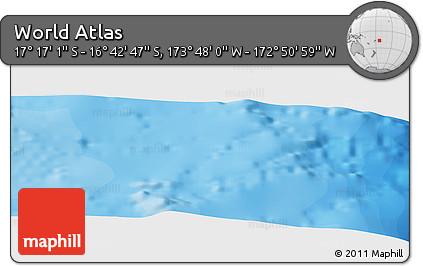 Political Panoramic Map of the Area around 16° 59' 54" S, 173° 19' 29" W