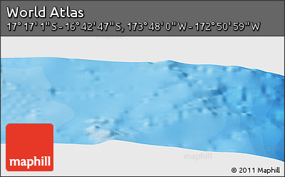 Political Panoramic Map of the Area around 16° 59' 54" S, 173° 19' 29" W
