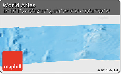 Political Panoramic Map of the Area around 16° 59' 54" S, 174° 10' 30" W