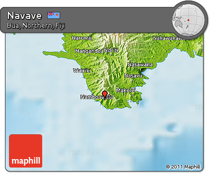 Physical 3D Map of Navave