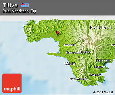Physical 3D Map of Tiliva