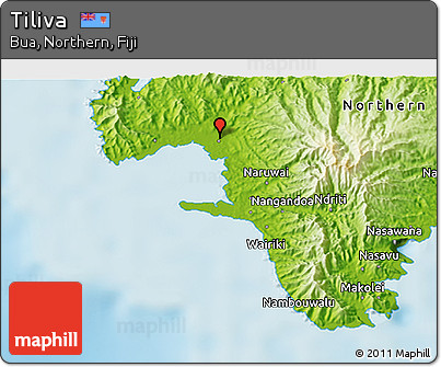 Physical 3D Map of Tiliva
