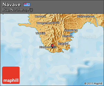 Political 3D Map of Navave