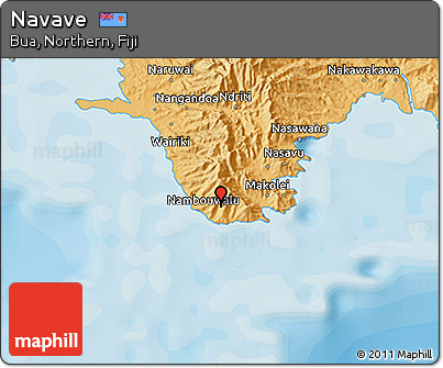 Political 3D Map of Navave