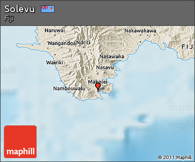 Shaded Relief 3D Map of Solevu