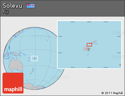 Gray Location Map of Solevu