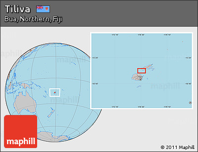 Gray Location Map of Tiliva