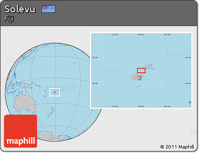 Gray Location Map of Solevu