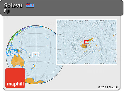 Political Location Map of Solevu