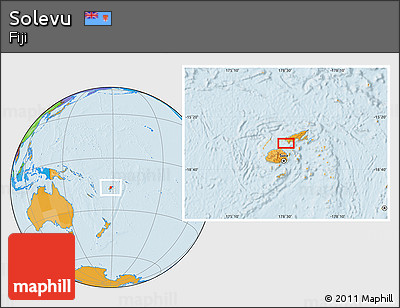 Political Location Map of Solevu