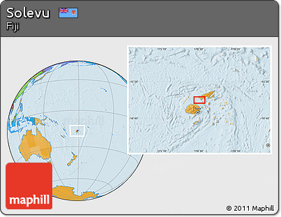 Political Location Map of Solevu