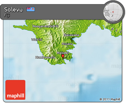 Physical Map of Solevu