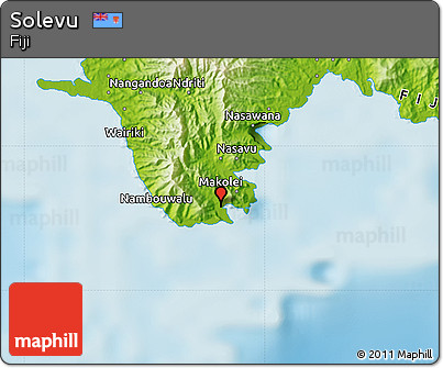 Physical Map of Solevu