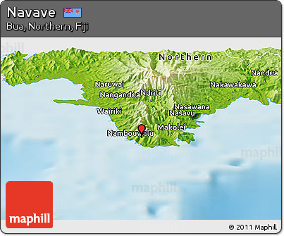 Physical Panoramic Map of Navave