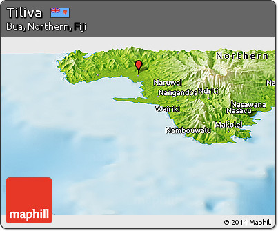 Physical Panoramic Map of Tiliva