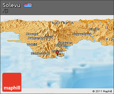 Political Panoramic Map of Solevu