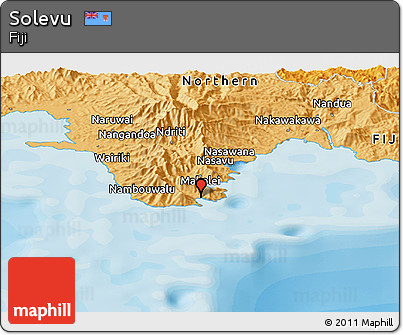Political Panoramic Map of Solevu
