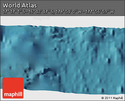 Satellite 3D Map of the Area around 16° 59' 54" S, 178° 25' 30" W