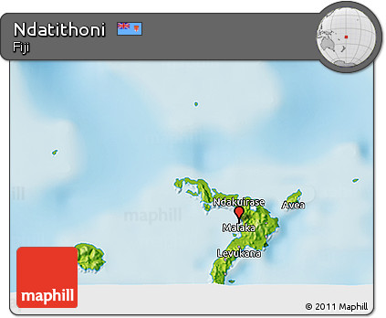 Physical 3D Map of Ndatithoni